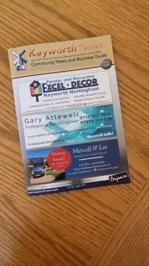 Click Here To Enlarge This Photo Of We're on the Keyworth News Front Cover
