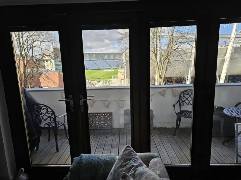 Great view of Trent Bridge Cricket Ground from a flat removal!: Swipe To View More Images