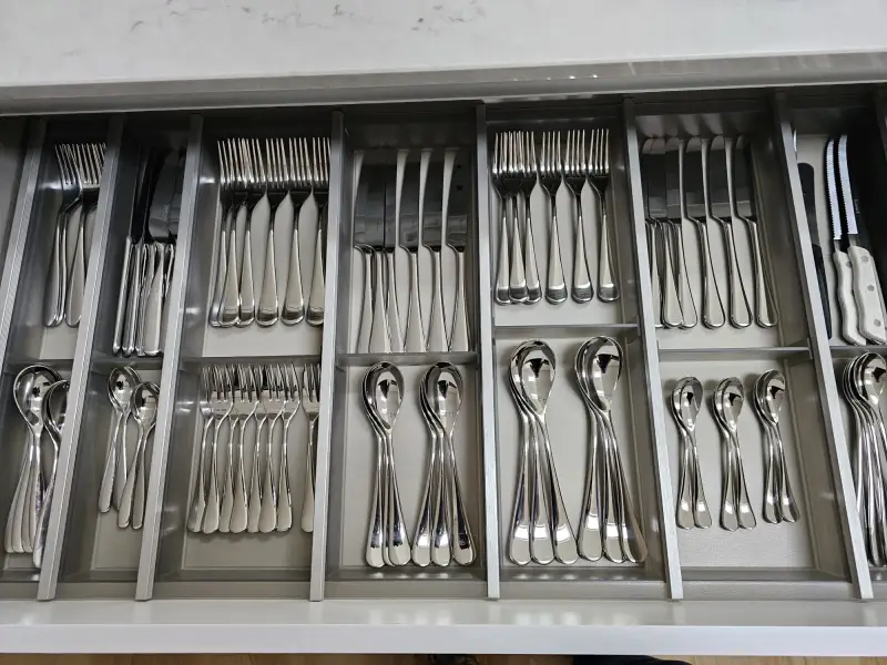 The neatest cutlery draw we've ever packed!: Swipe To View More Images