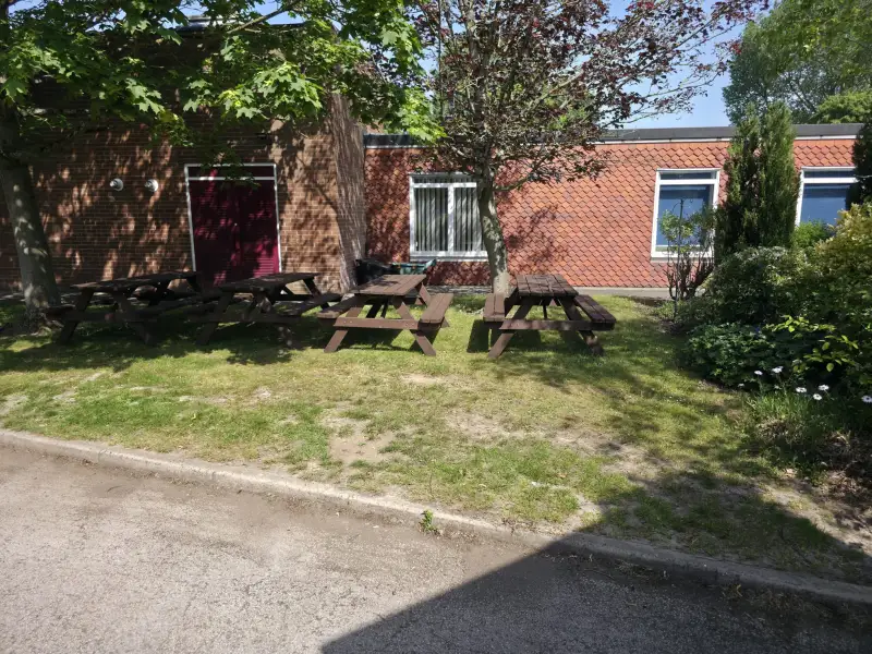 Picnic benches donated for local primary school&period;: Swipe To View More Images